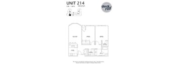 Marcy Park  Apartments floorplan, Minneapolis, Minnesota