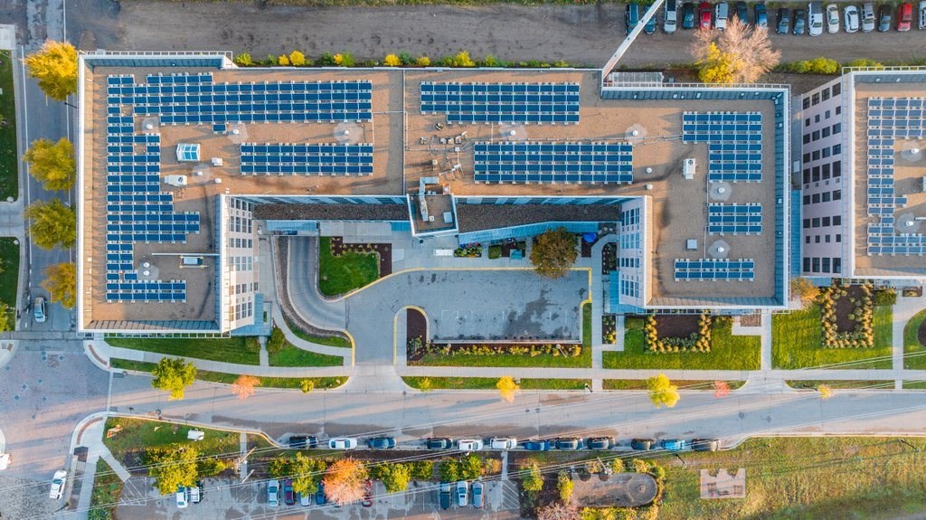 Stone Arch Minneapolis Aerial View