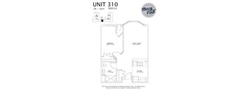 Marcy Park  Apartments floorplan, Minneapolis, Minnesota