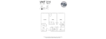 Marcy Park  Apartments floorplan, Minneapolis, Minnesota