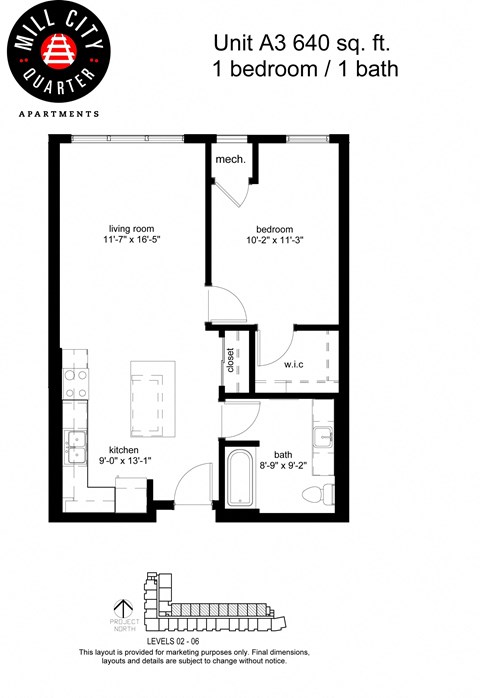 Mill City Quarter Floorplan