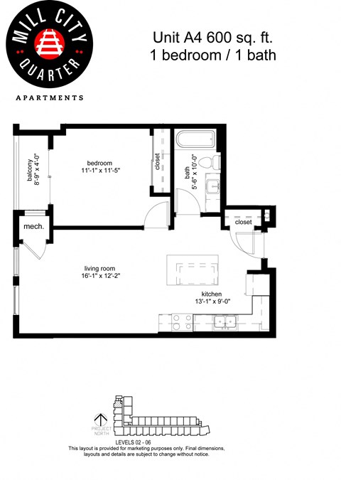 Mill City Quarter Floorplan