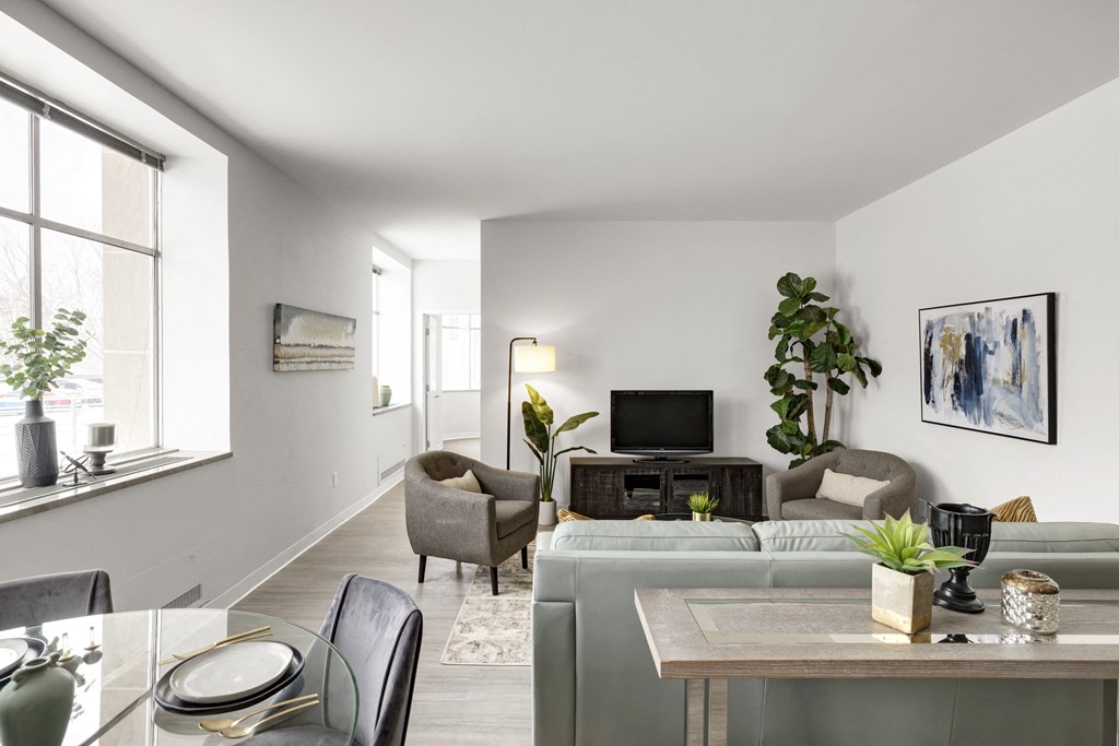 Amber Union living room, Falcon Heights, Minnesota