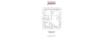 Stone Arch 1 Bedroom Floor Plan (B1-D)
