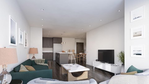 The Bridgewell Apartments Living Room