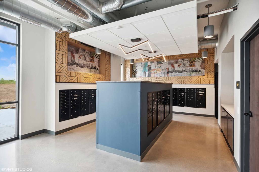 The Flats at Malcolm Yards Mail Room