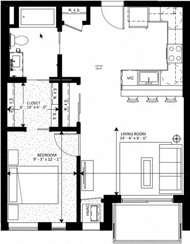Lake Street Dwelling floorplan