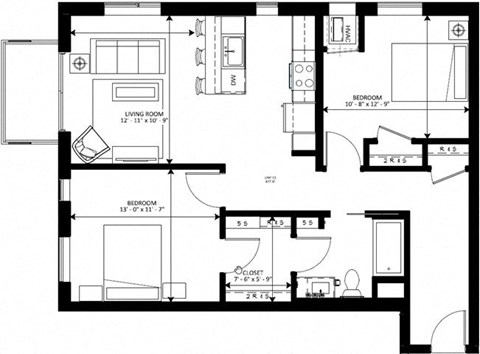 Lake Street Dwelling floorplan