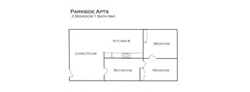 Northgate Crossing Apartments 2 bedroom floor plan