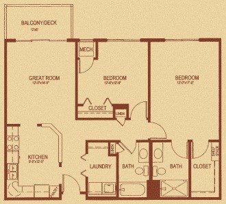 Lakewood Place floor plan, White Bear Lake, Minnesota