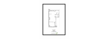 A floor plan of The Conference 785 S 3rd Floor One Bedroom The Conference Building.
