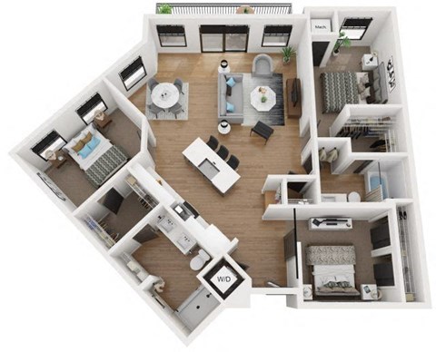 The Reeve Lakeside Floorplans