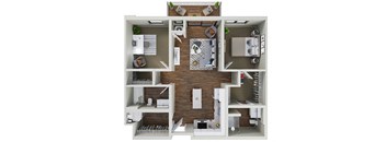 2 bedroom floor plan  the residences at