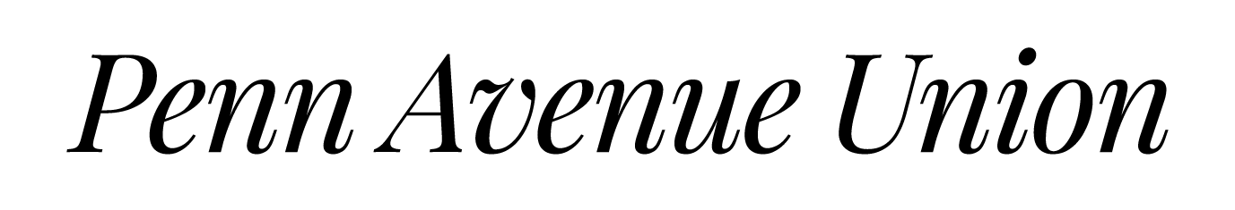 The image displays the text "Penn Avenue Union" in a serif font.