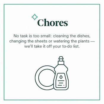 no task is too small cleaning the dishes changing the sheets or watering the plants