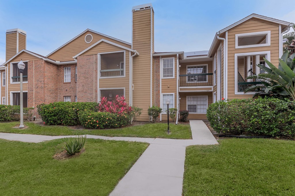 our apartments are equipped with a walkway to the front of the building