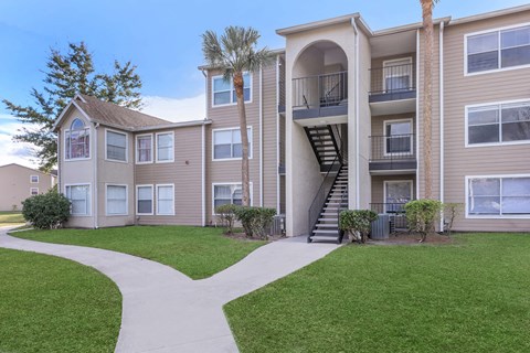 our apartments offer a walkway to the apartments for rent