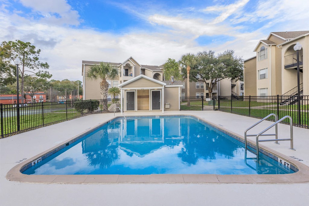 the swimming pool at the preserve at polo apartments fl