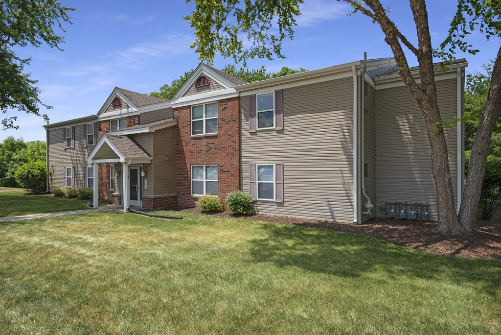 our apartments feature a spacious yard with grass