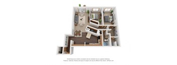 Two Bedroom 2 Bath E