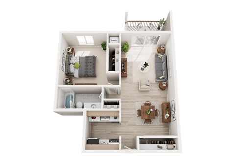 1 bedroom 1 bath apartment in Westland Westwood Village