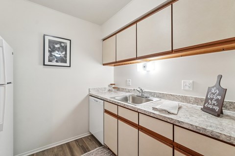 Kitchen at Eastwood Village Apartments in Clinton Township