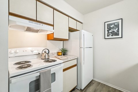 Kitchen at Eastwood Village Apartments in Clinton Township