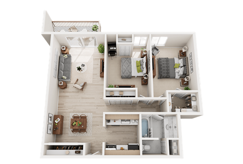 2 bedroom 2 bath apartment in Westland Westwood Village