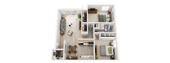 2 bedroom 2 bath apartment in Westland Westwood Village