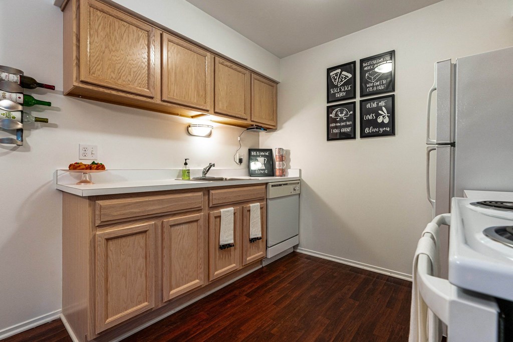 Model Kitchen at Prentiss Pointe Apartments, Michigan