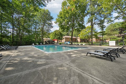 Heated Swimming Pool at Eastwood Village Apartments in Clinton Township, MI