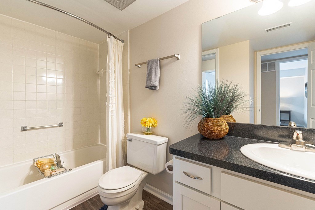 Bathroom at Three Oaks Apartments, Troy, Michigan