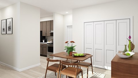 Renovated apartment homes at Westwood Village Apartments in Westland, MI.