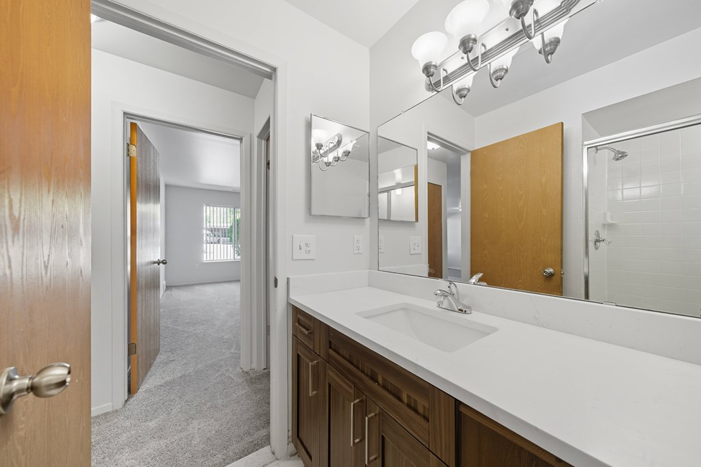 Spacious Bathroom at Franklin River Apartments in Southfield, MI