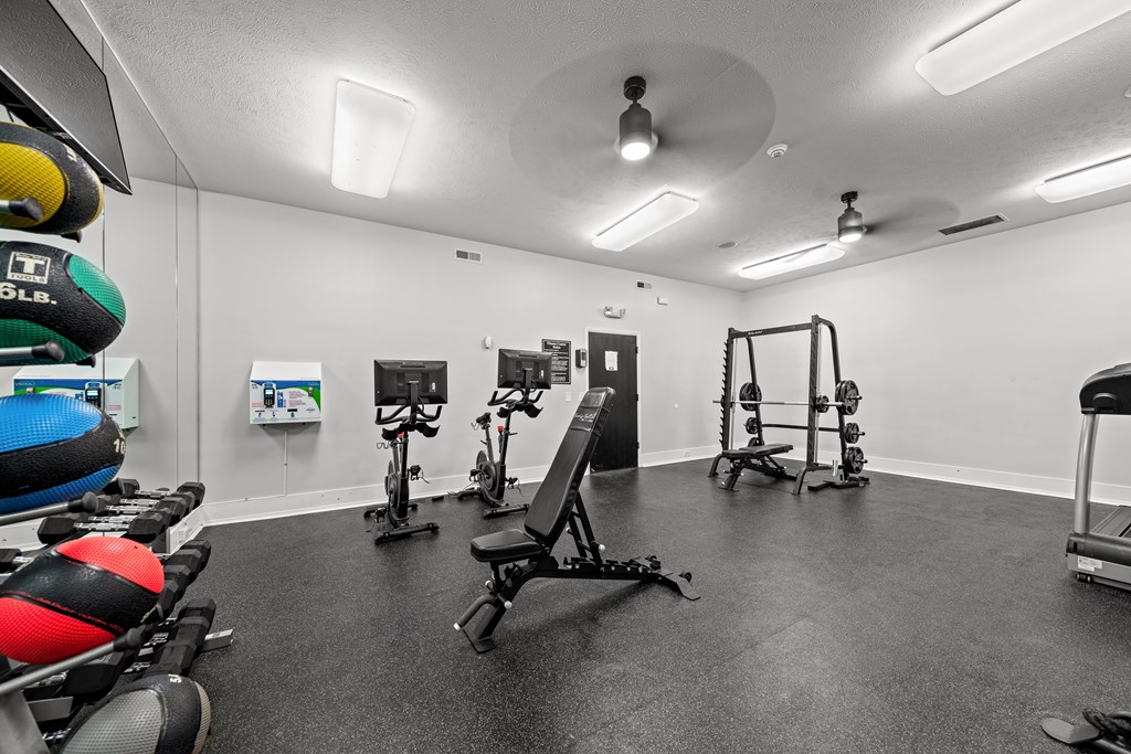 24 Hour Gym at Dover Hills Apartments in Kalamazoo