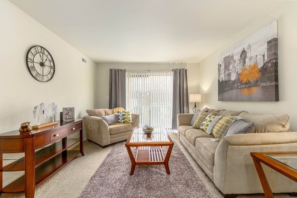 Eastwood Village One Bedroom Model Living Room