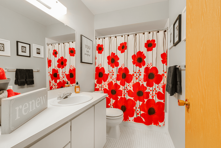 Bathroom Bathroom at Eastwood Village Apartments, MI 48035 - Photo Gallery