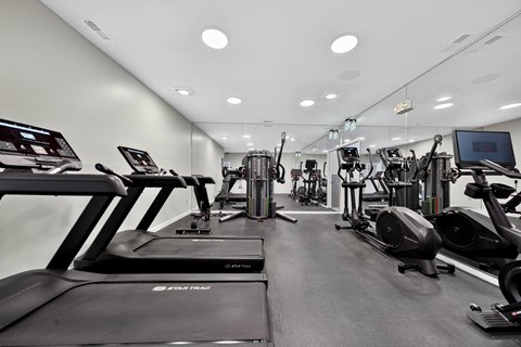 State-of-the-art fitness and wellness center at Franklin River Apartments in Southfield, MI.