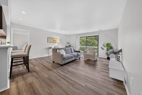 Renovated apartment home at Franklin River Apartments in Southfield, MI.