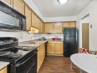 Well - Organized Kitchen at Franklin River Apartments, Southfield, MI