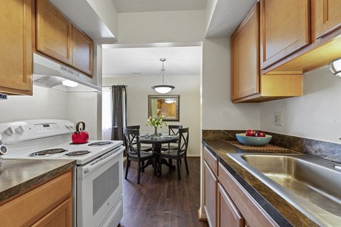 Large Kitchen Area and Living Space at Drawbridge Apartments, Harrison Township