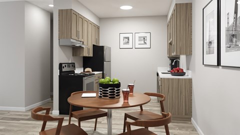 Renovated apartment homes at Lakeside Village Apartments in Clinton Township, MI.