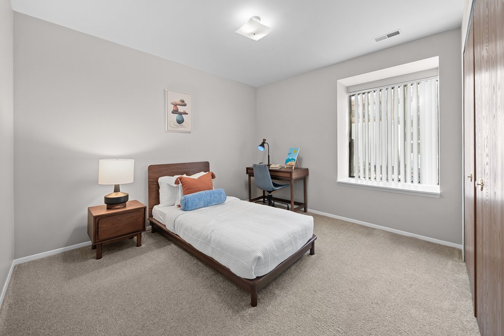 Spacious Bedroom at Lakeside Village Apartments Clinton Township MI