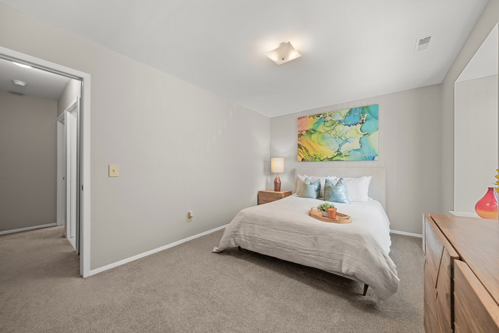 Spacious Bedroom at Lakeside Village Apartments Clinton Township MI