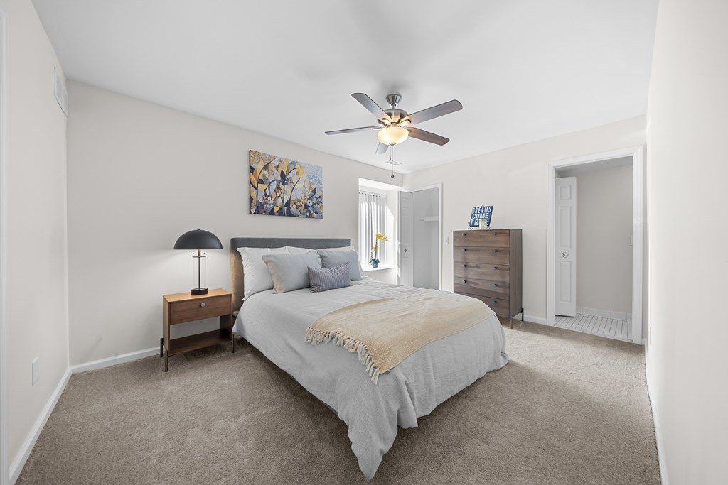 Spacious Bedroom at Lakeside Village Apartments Clinton Township MI