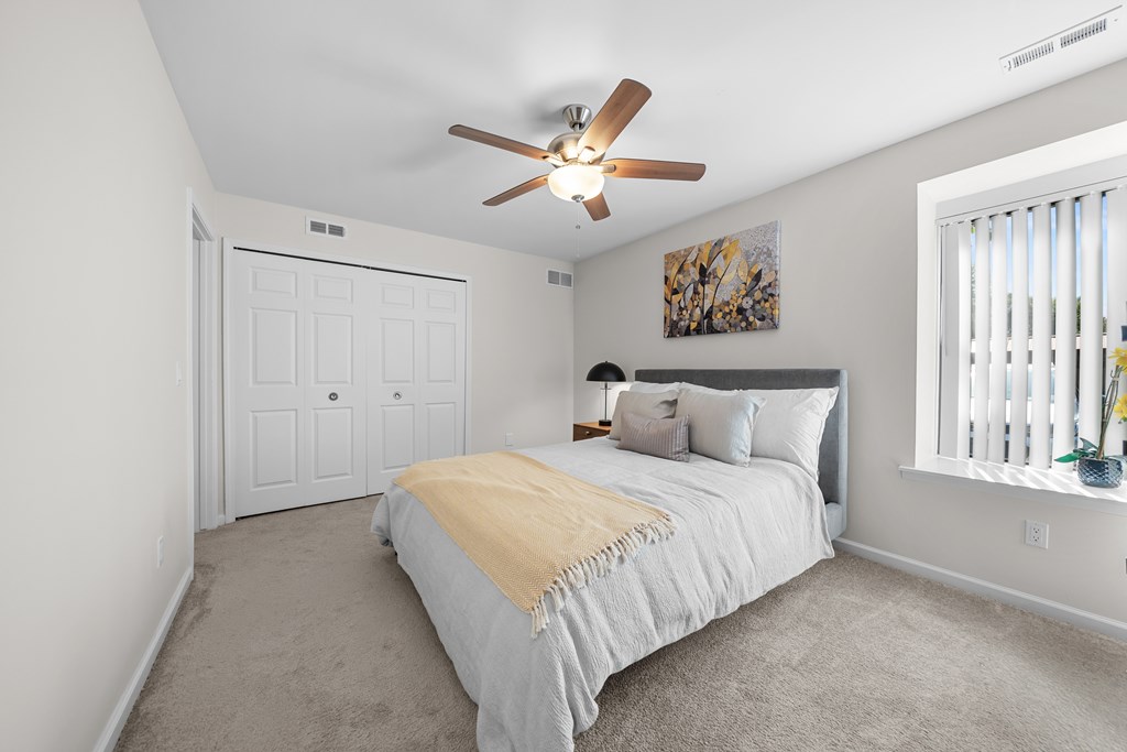 Spacious Bedroom at Lakeside Village Apartments Clinton Township MI