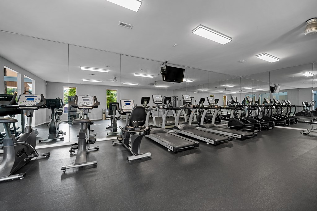 24 Hour Fitness Center at Lakeside Village Apartments in Clinton Township, MI