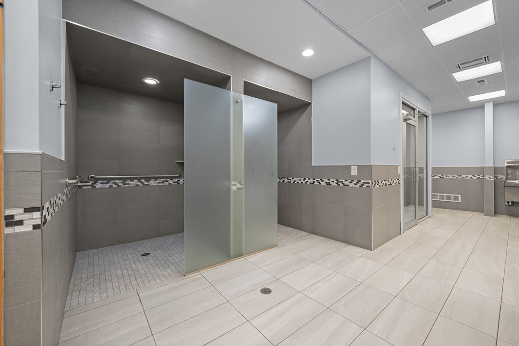 Locker Room at Lakeside Village Apartments in Clinton Township
