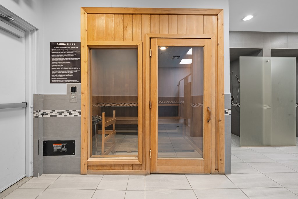 Dry Sauna Room at Lakeside Village Apartments in Clinton Township, MI