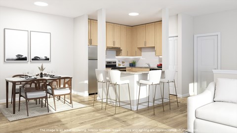 Renovated apartment homes at Franklin River Apartments in Southfield, MI.